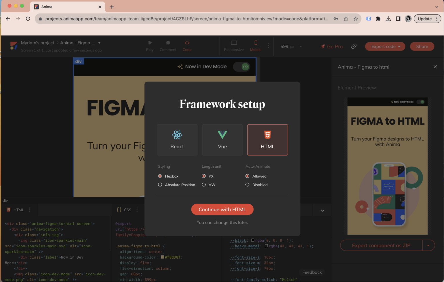 Como Exportar Figma Para HTML Anima Blog