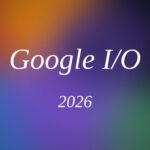 Google I/O 2026 cover with soft Google-color gradients