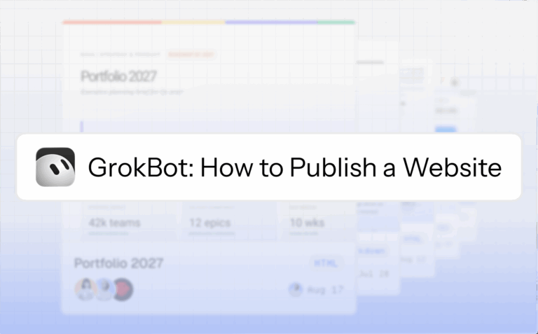 GrokBot: How to Publish a Website