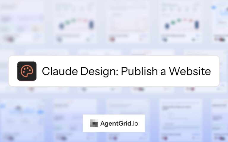 Claude Design: Publish a Website with AgentGrid.io